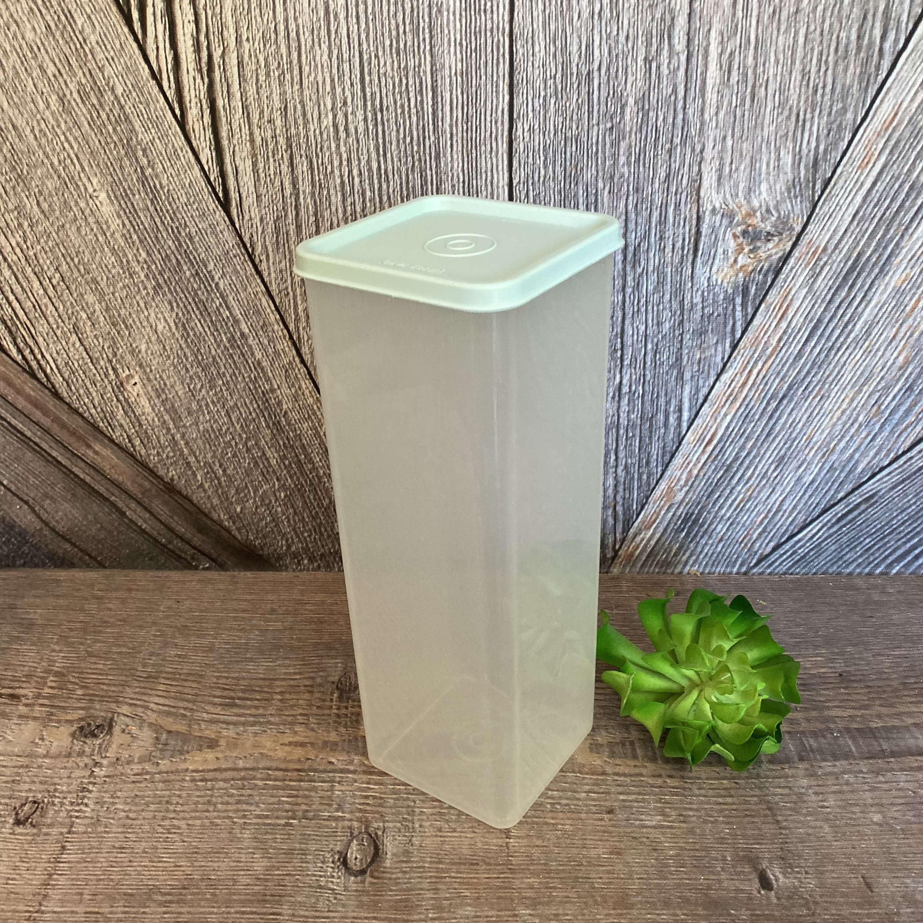 Vintage Tupperware Ice Cream Freeze N Save Container 1254 1255 Almond With  Frosted Clear Lid Food Freezer Storage Container 