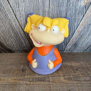 Vintage Rugrats Angelica Doll 1990s Plastic Puppet Figurine 7 Inch ORIGINAL 90s Toy Stuffed Animal Plush 90s Toy Gift