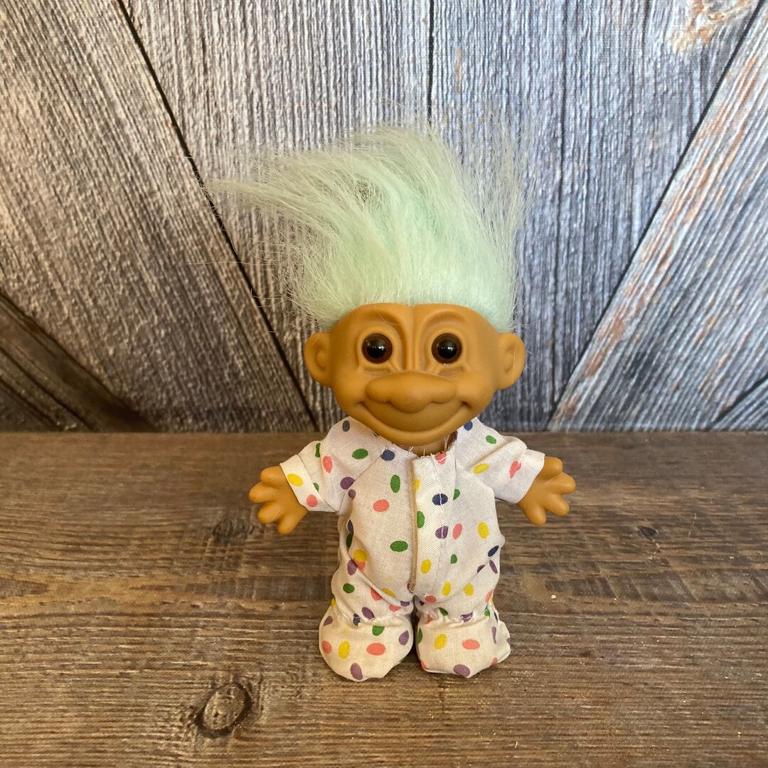 Vintage Easter Bunny Troll Doll {pastel Painter Troll Bunny Tail} Russ ...