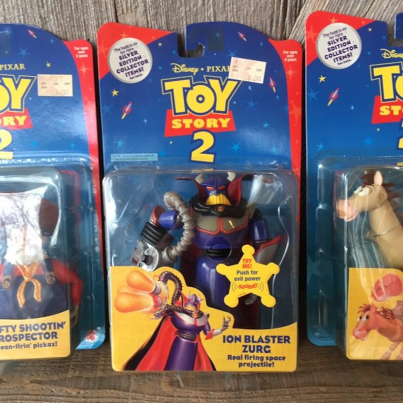 Toy Story 2 Action Figures Silver Edition Buzz Lightyear Etsy
