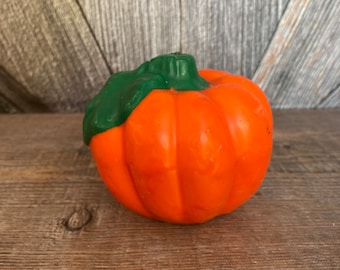 Vintage Halloween Candle Jack O Lantern Pumpkin {Wax Decorative Halloween Candle, Halloween Decoration} Halloween Retro Decoration