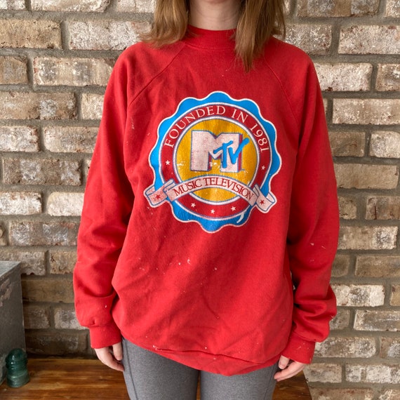 Vintage MTV Crewneck Sweatshirt MTV Founded in 198