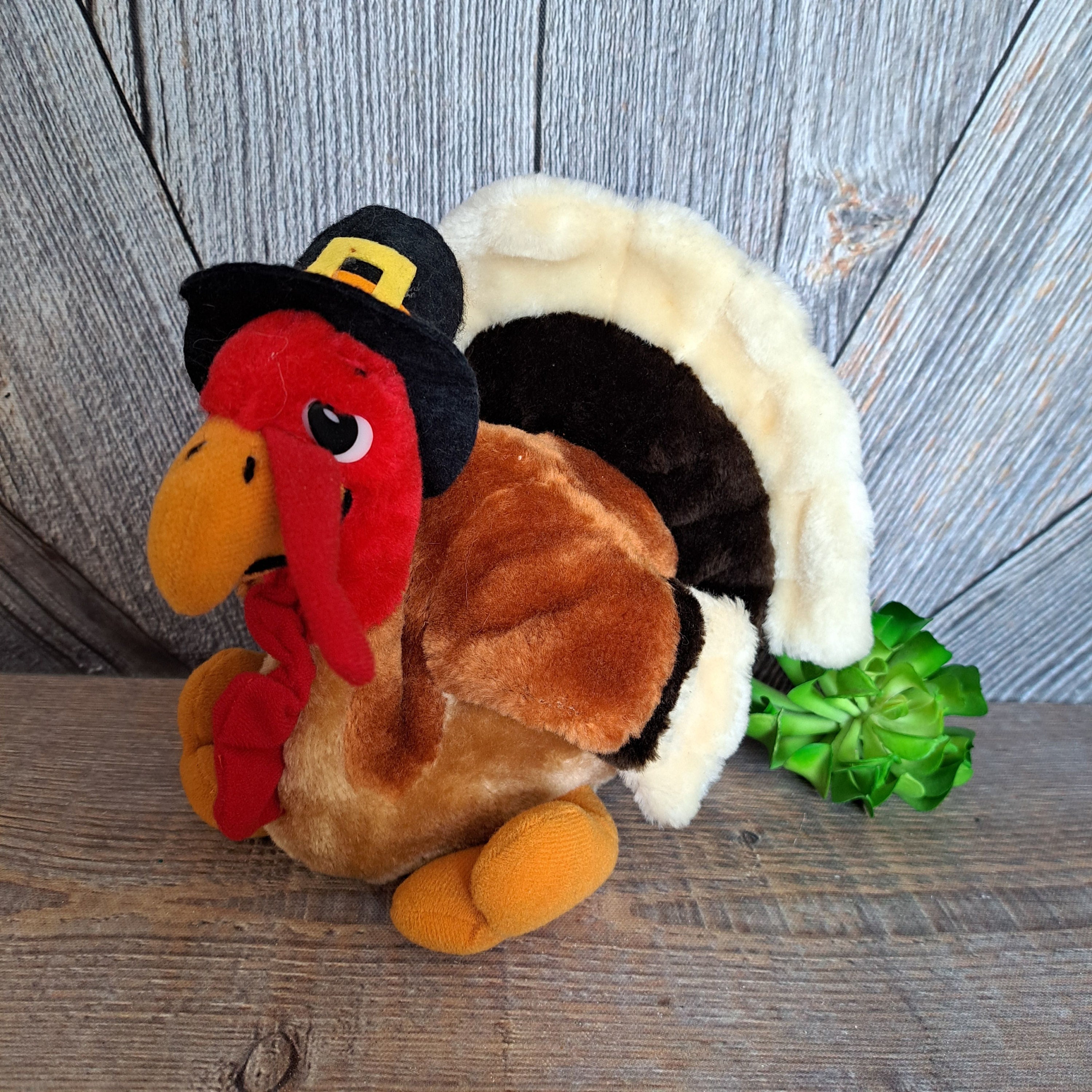 Vintage Turkey Plush Stuffie [1982 80s Thanksgiving Turkey by 