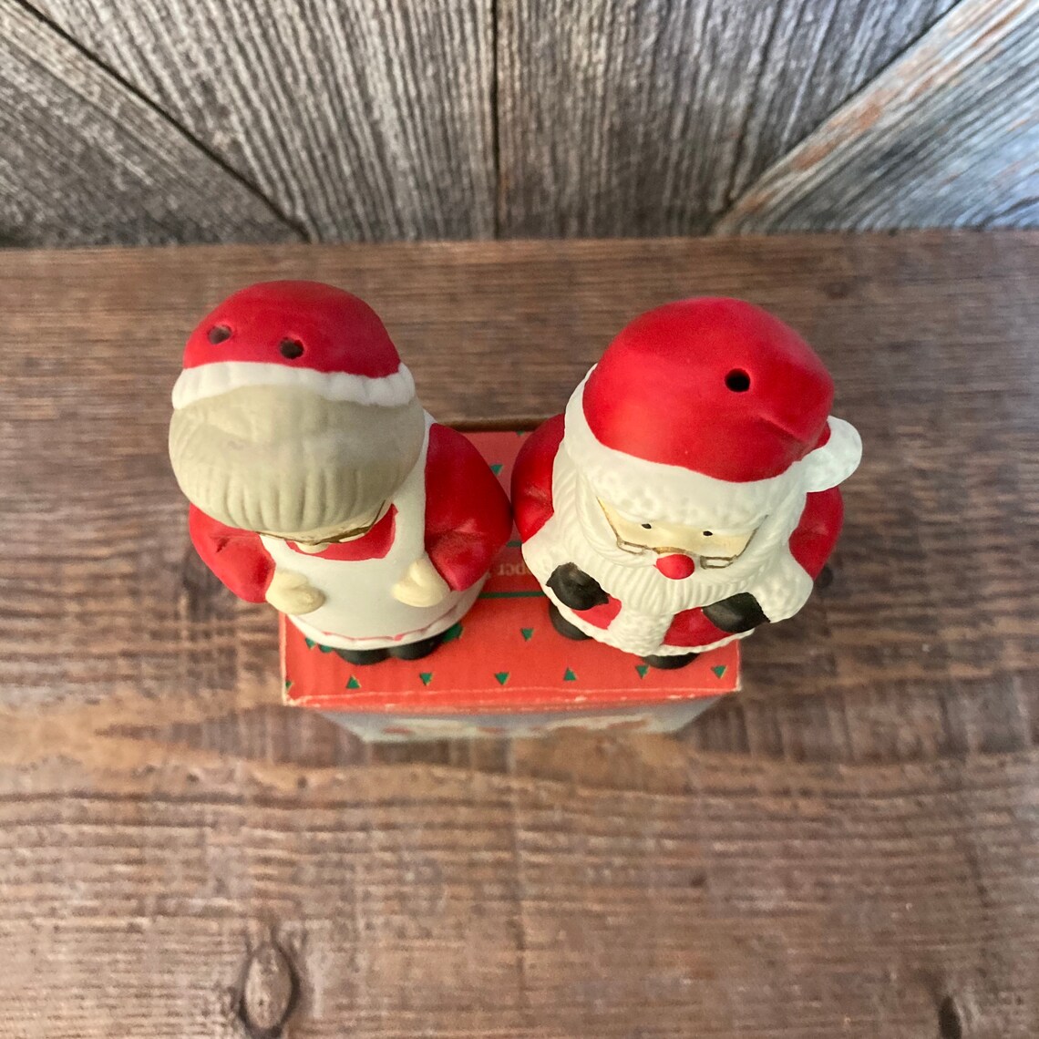 Santa Salt and Pepper Shakers vintage Santa Claus and Etsy