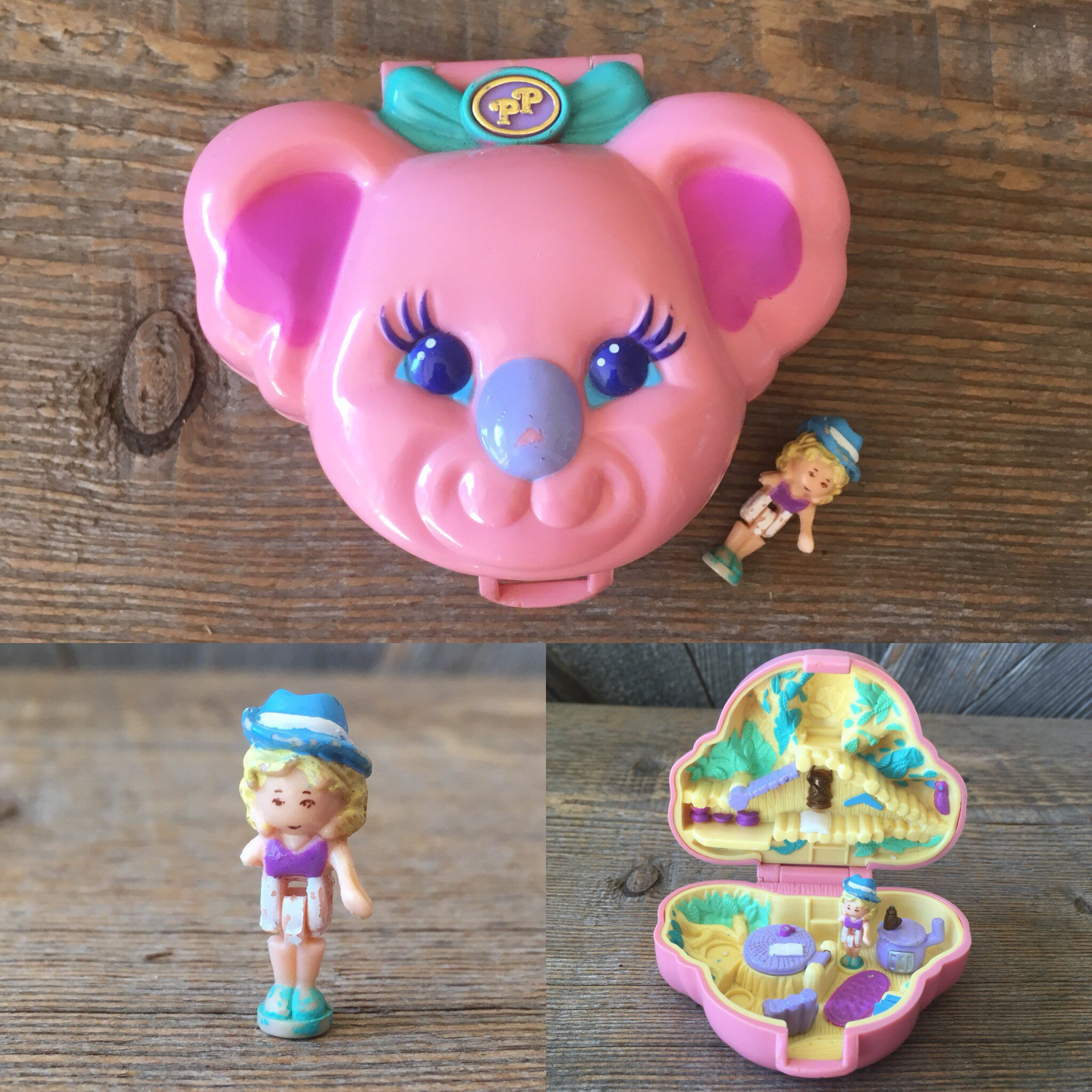 Vintage Polly Pocket Set {koala Picnic Compact Polly Pocket