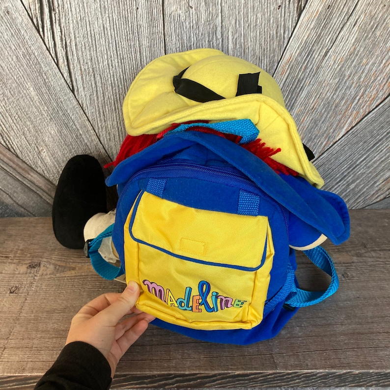 Vintage Madeline Backpack 90s Madeline Plush Kids Backpack Etsy