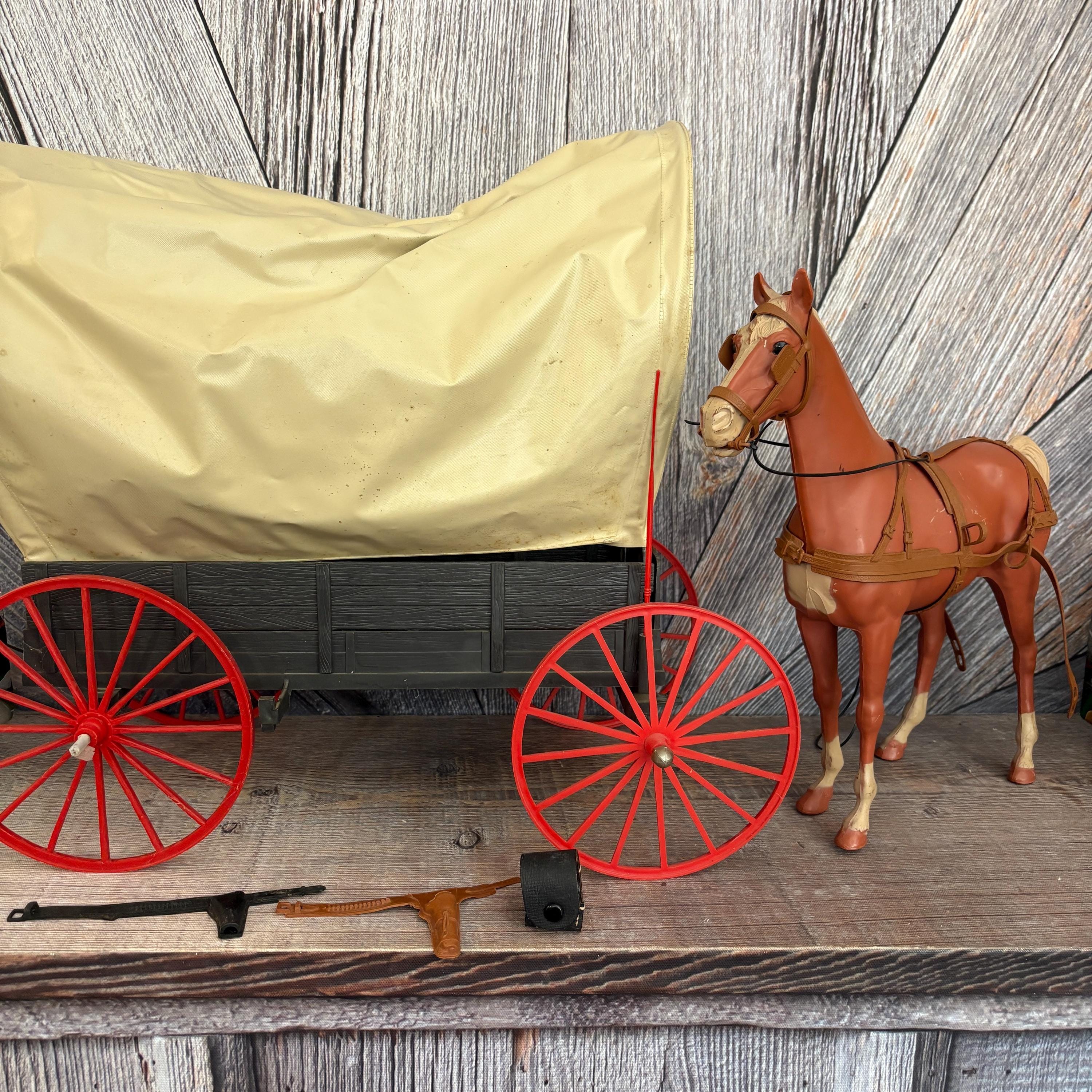 Vintage Johnny West Horse and Covered Wagon Thunderbolt {best of