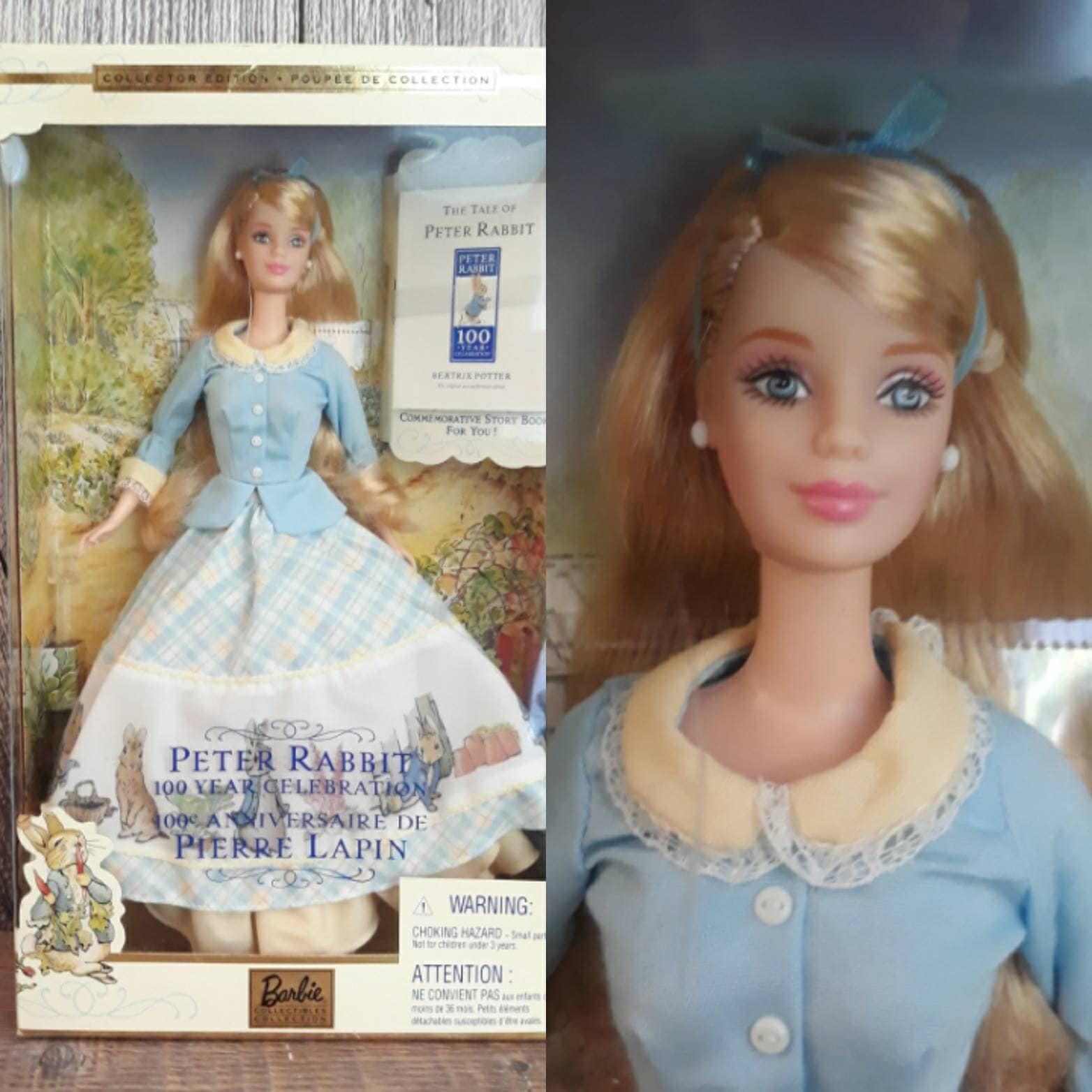 Vintage Peter Rabbit Barbie collector Edition 2001 100 Year Celebration Peter Rabbit Tales of Peter Rabbit Book Enclosed commemorative Etsy