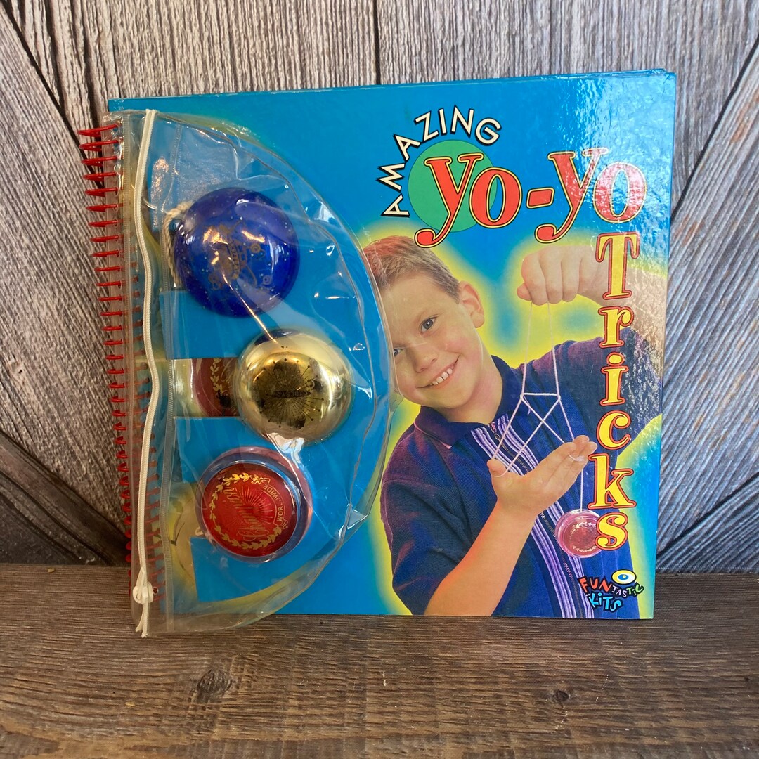 Amazing Yo Yo Tricks Funtastic Kits Book With 3 Yo Yos Vintage Yo Yo Instruction Book for Kids