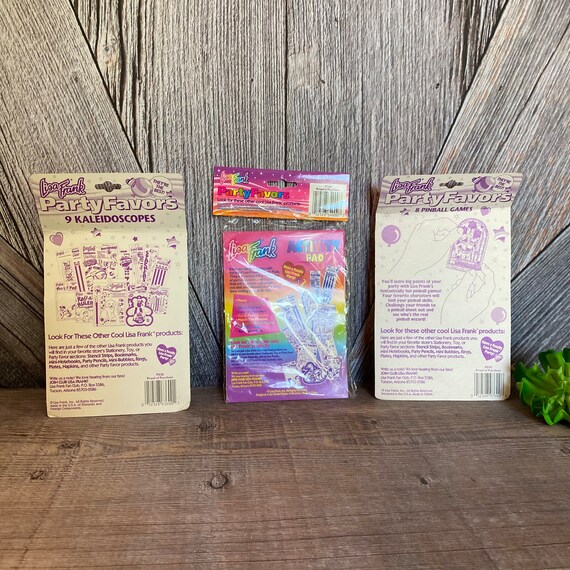 Vintage Lisa Frank Party Favors RARE Kaleidoscopes, Pinball Games