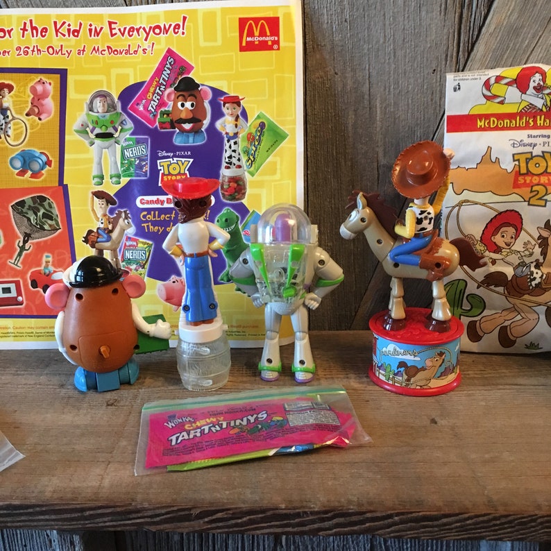 Toy Story 2 Candy Dispensers Mcdonalds Happy Meal Toys Action Etsy