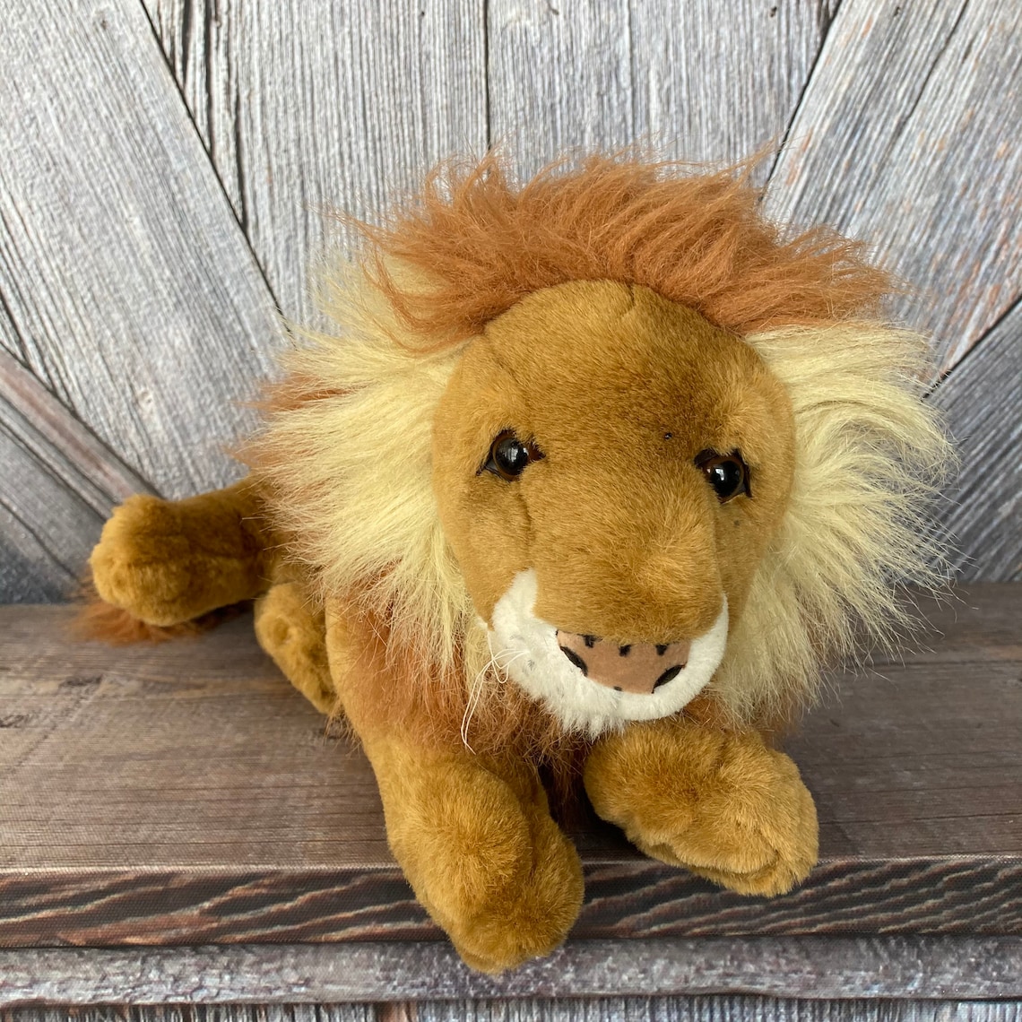 Vintage Lion Plush Vintage 90s Galtoy Large Stuffed Lion Etsy