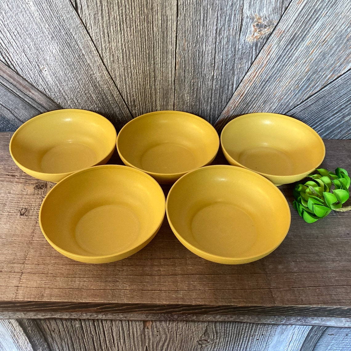 5 Vintage Tupperware Cereal Bowls Plastic Tupper Ware Storage Etsy