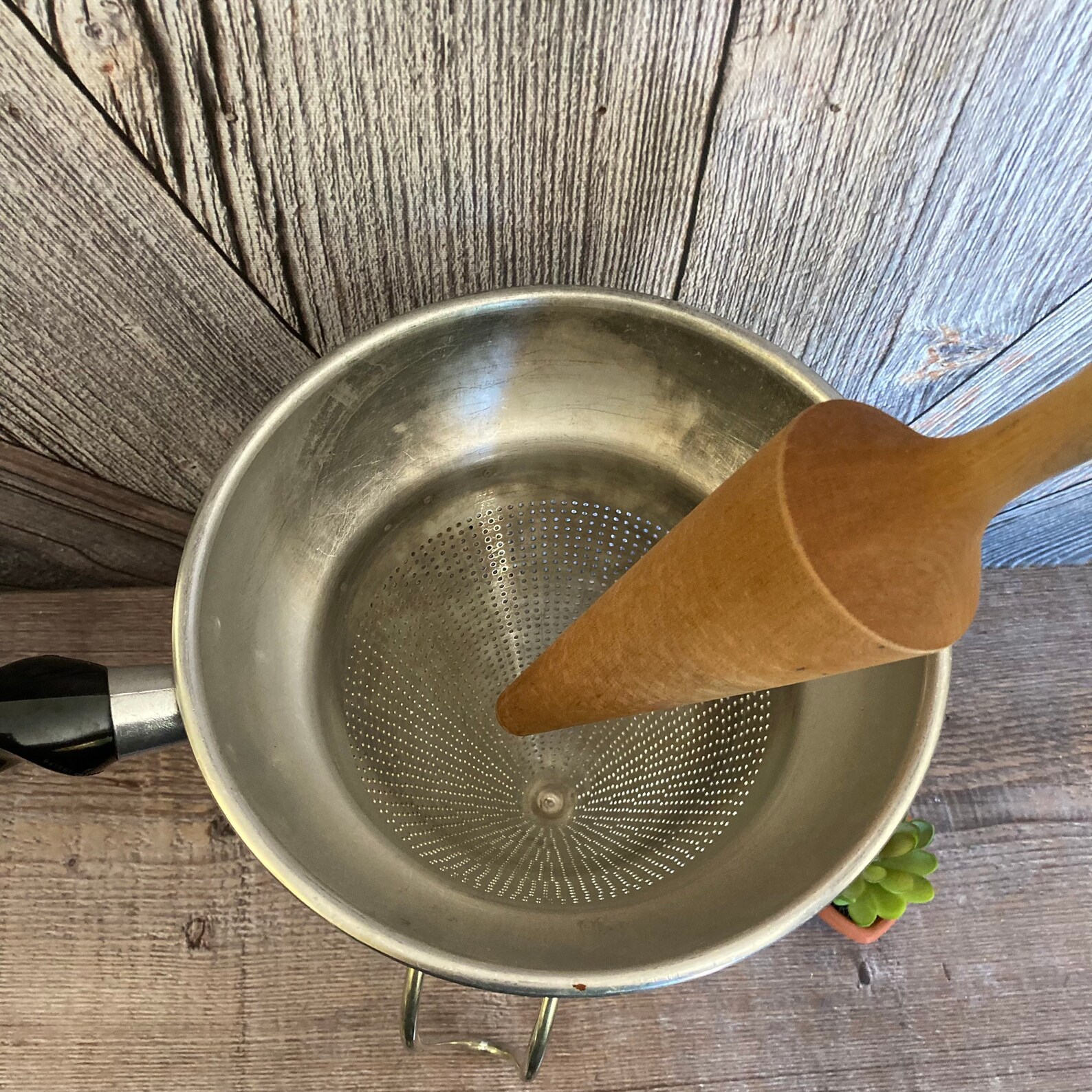 Vintage Strainer Sieve with Pestle Can Canning Applesauce Etsy