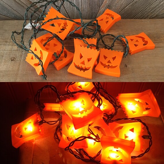 Vintage Halloween Pumpkin Light Covers Party Pumpkin Etsy