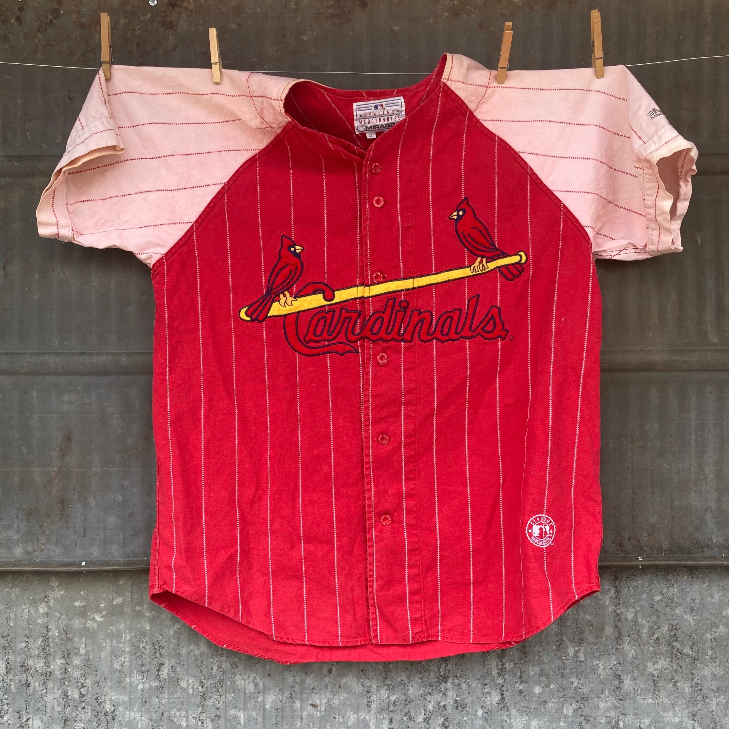 Majestic St. Louis Cardinals Sleeveless T Shirt Mens Large Red Logo MLB  Baseball