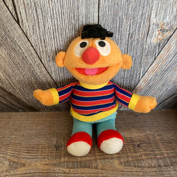 Ernie Toy {Vintage Fisher Price Sesame Street Learning Toy Doll stuffed animal Plush 12 inch Jim Henson Sesame Street Plush Puppet Doll 2002