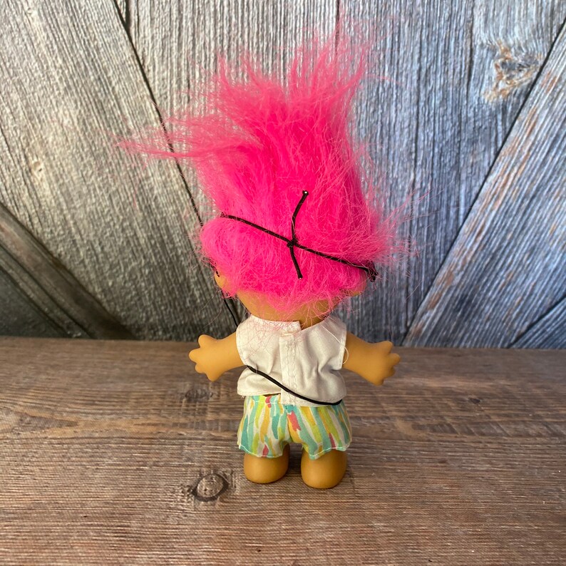 Vintage Troll Doll boho Chic Trolls Pink Hair Russ Berrie - Etsy