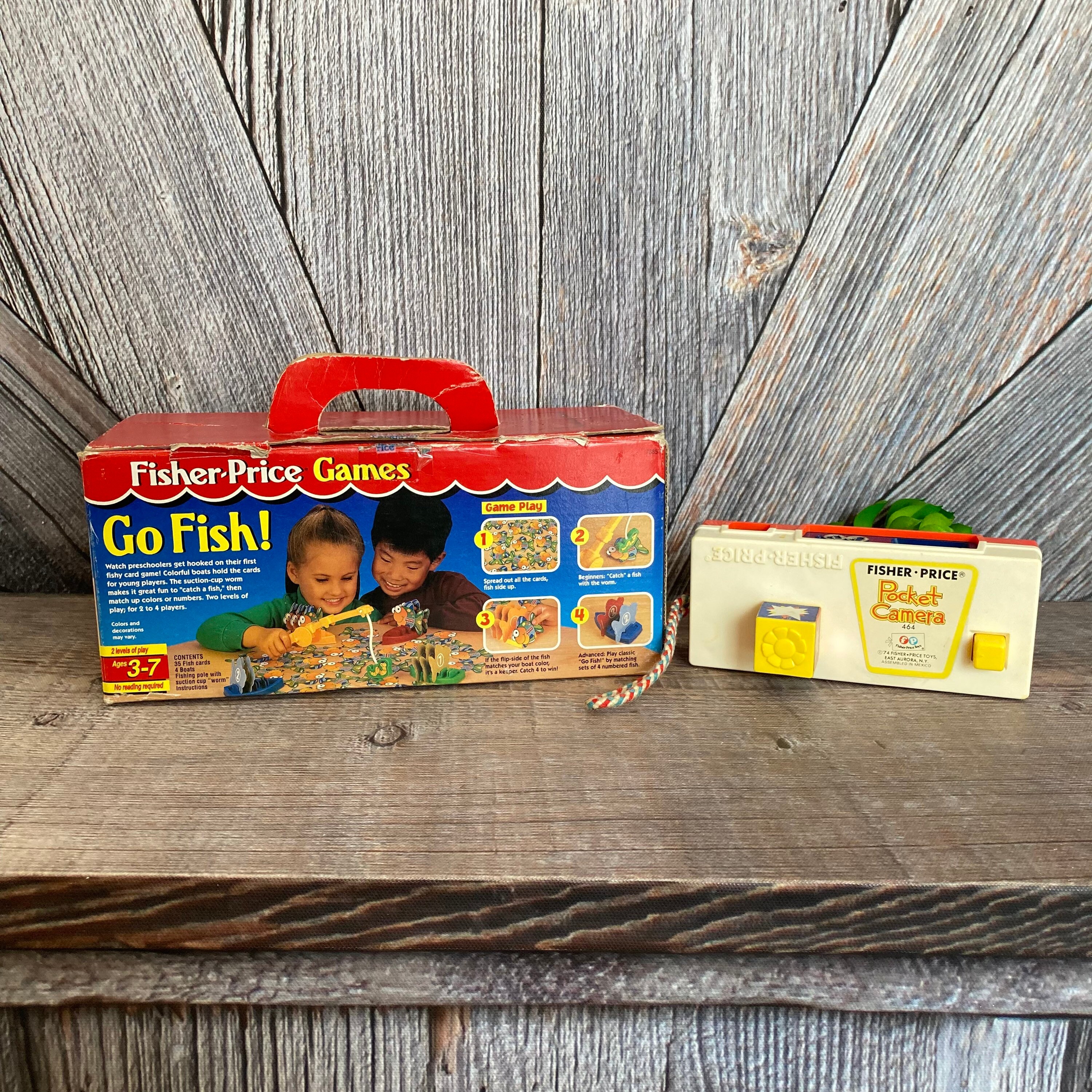 Fisher Price Toys Vintage Go Fish! Game and Pocket Camera 464