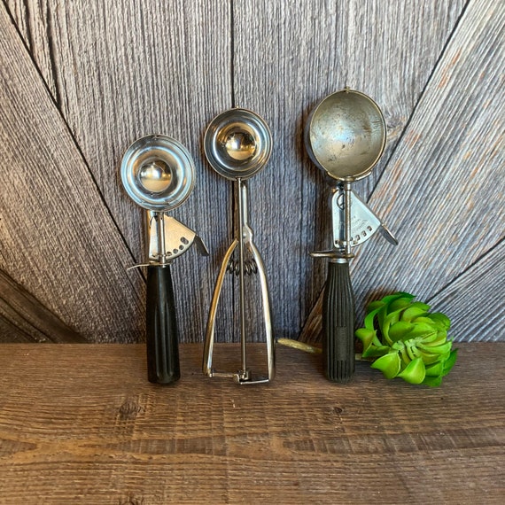 Vintage Ice Cream Scoop Metal Ice Cream Spoon Scooper Dipper Farmhouse  Kitchen Wedding Gift Kitchen Gadget Aluminum Ice Cream Scoop Pick 1 