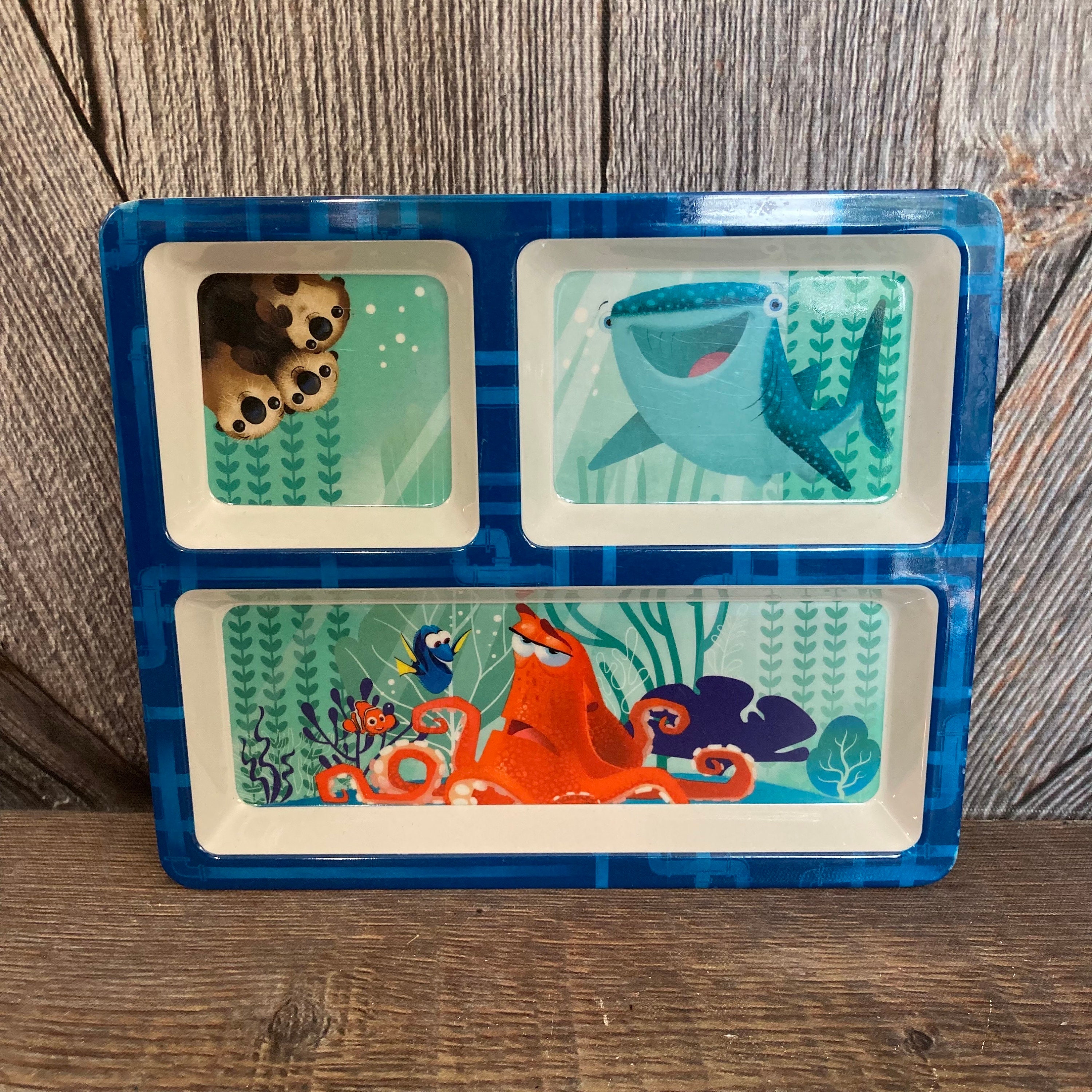 Vintage Finding Nemo Plate Disney Melmac Plastic Kid Play Dish