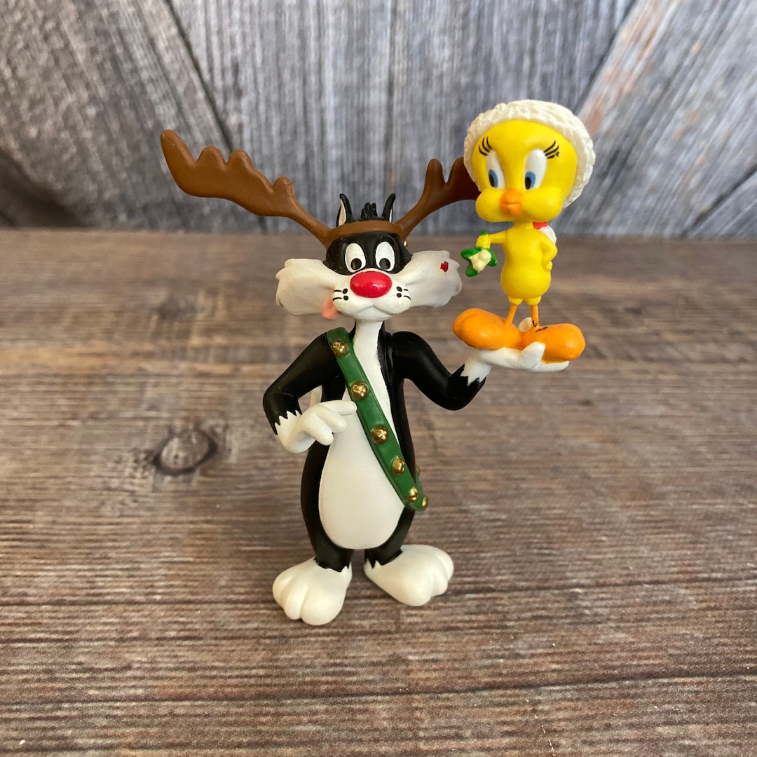 Vintage Looney Tunes Christmas Ornaments Tweety Bird Sylvester Etsy