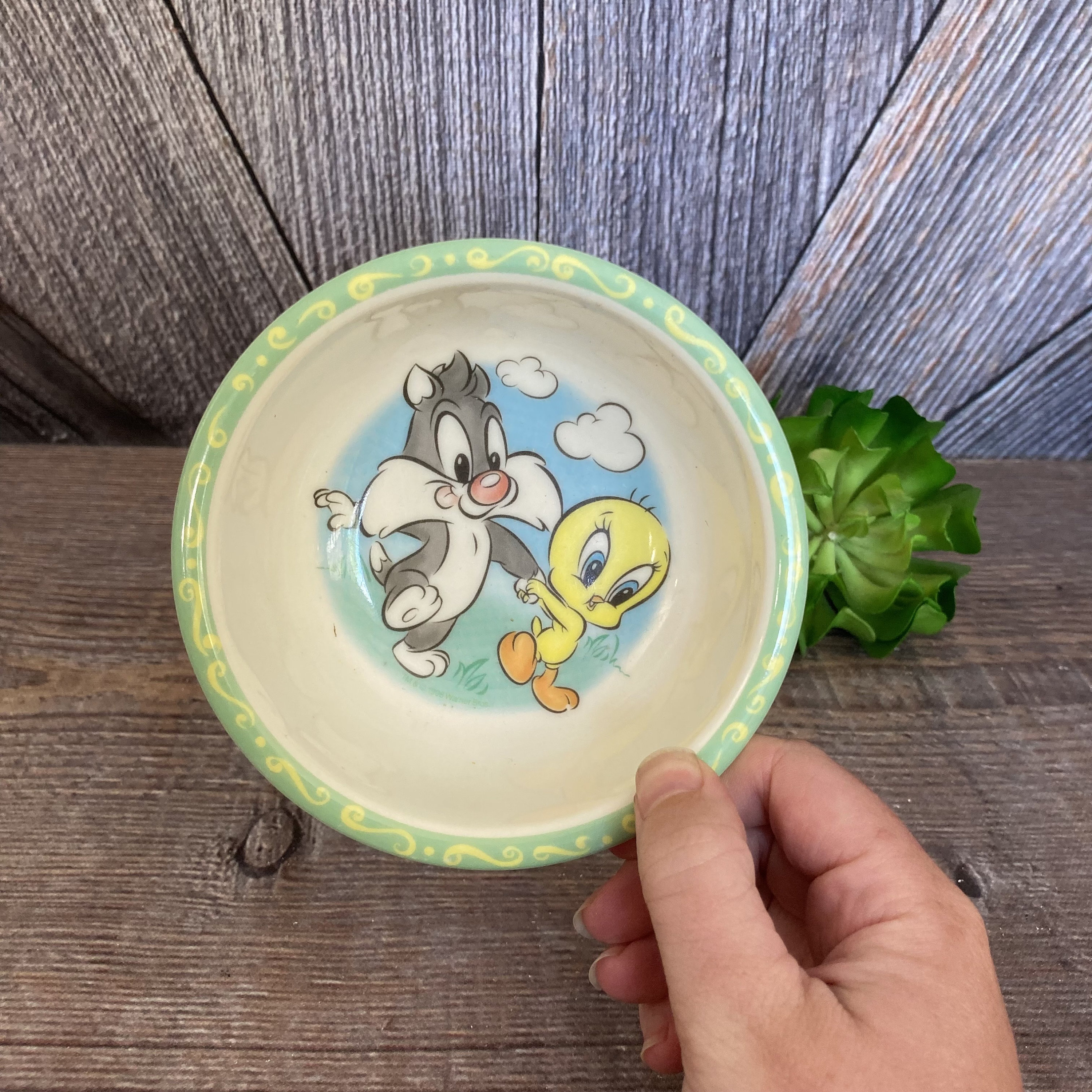 Vintage Bugs Bunny Bowl Baby Looney Tunes Melmac Plastic Cereal