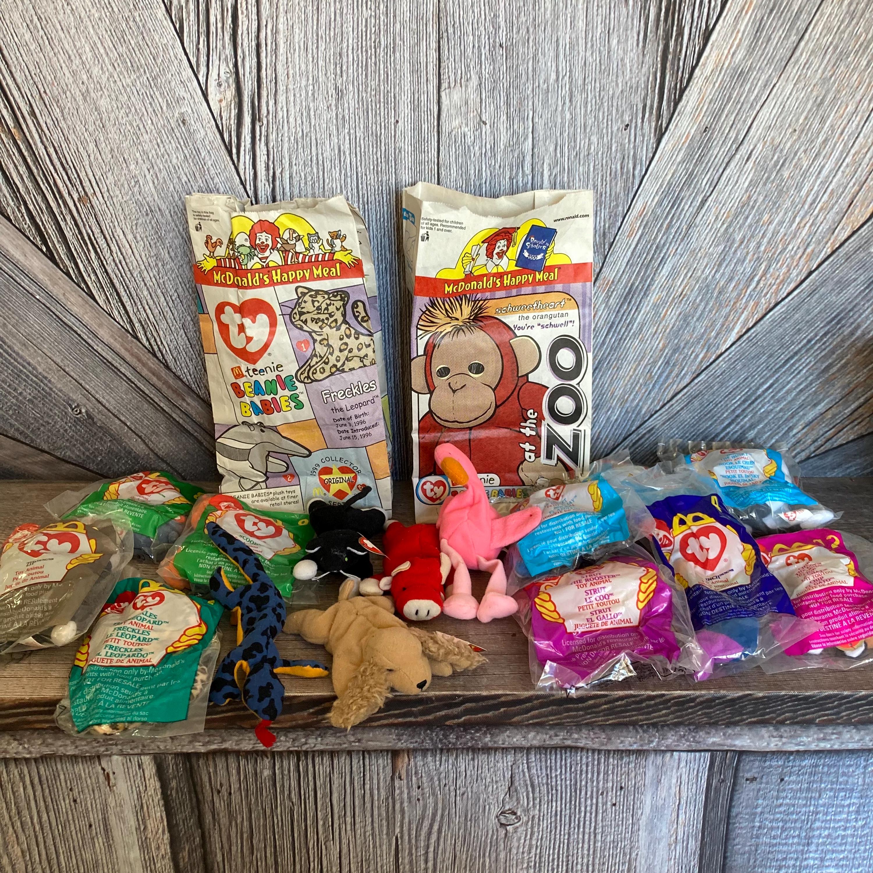 15 Vintage Ty Teenie Beanie Babies Mcdonalds Toys 1998-2000 Sealed