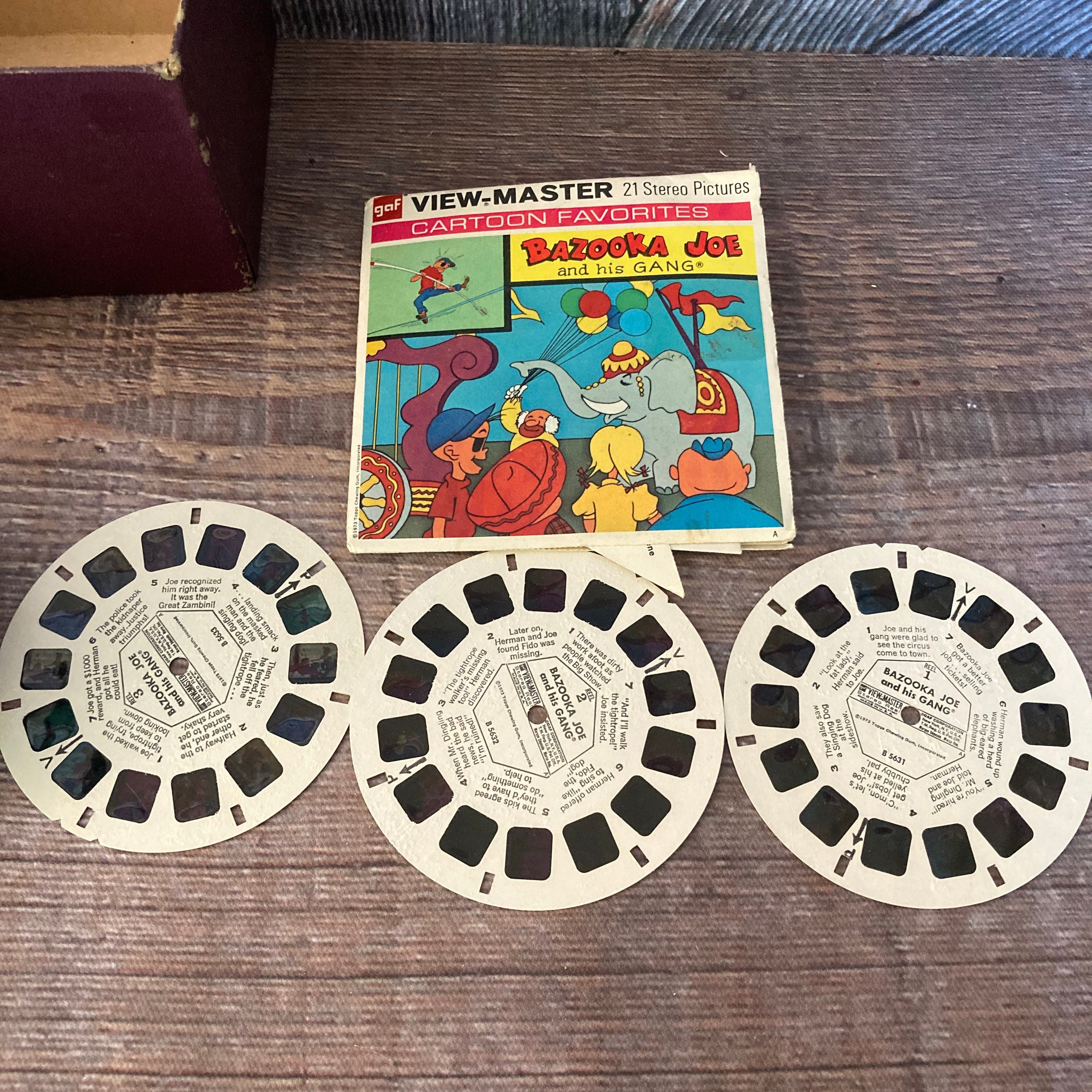 Vintage View Master Old Toy With bazooka Joe and His Gang 3D