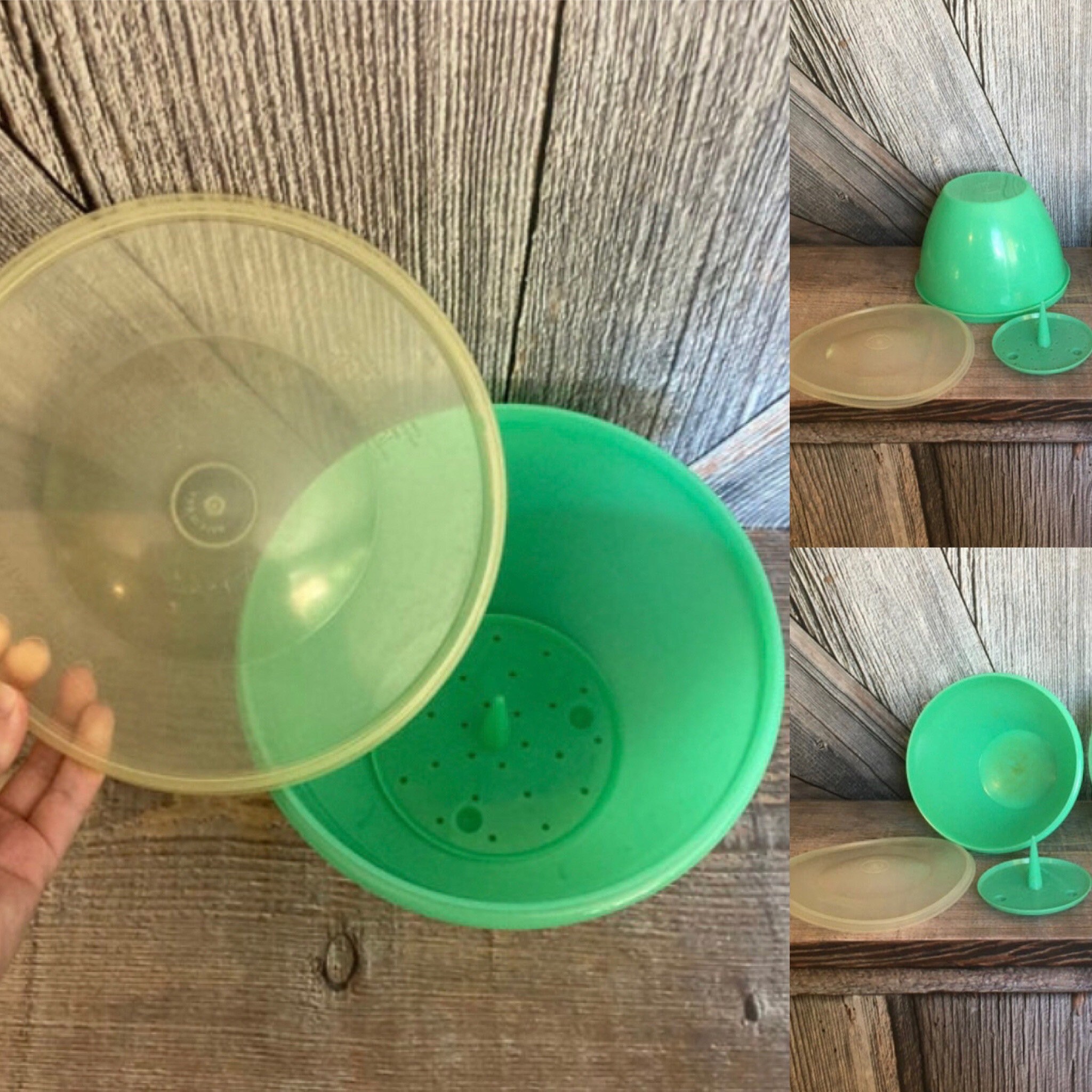 Tupperware Lettuce Keeper Large or Small Vintage CHOICE 