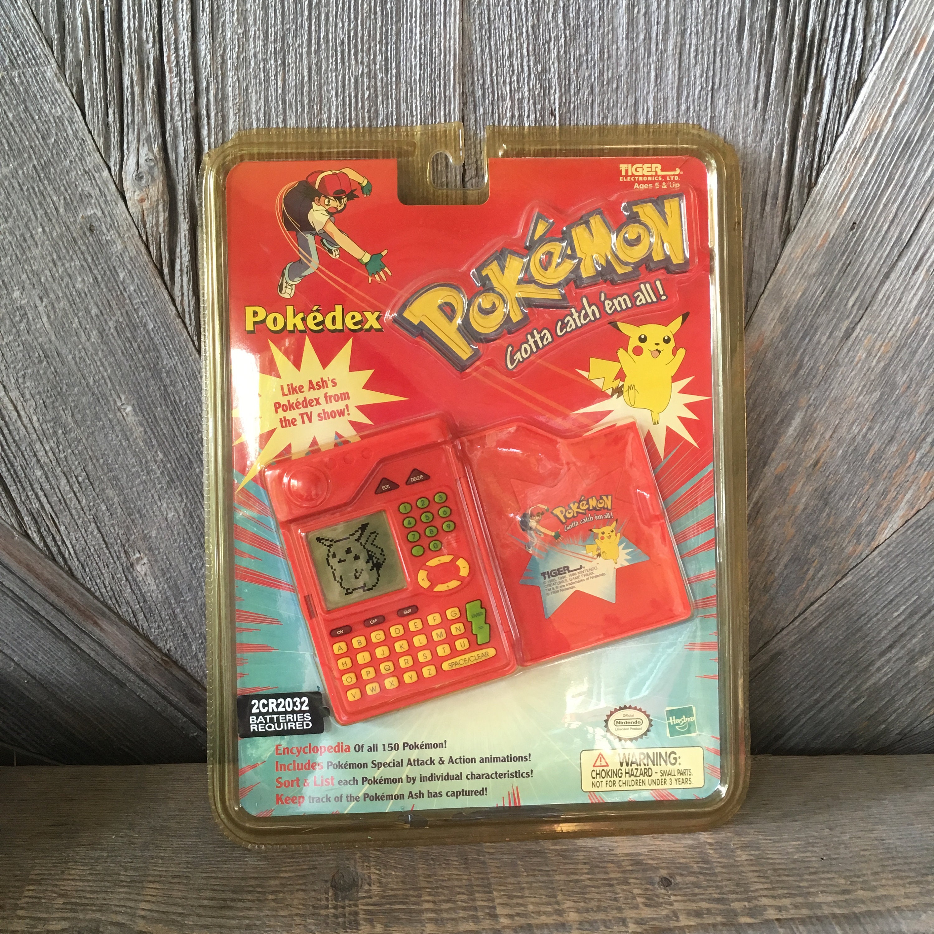 The pokemon pokedex from Tigers electronics. . . . . . . . . . . . . .