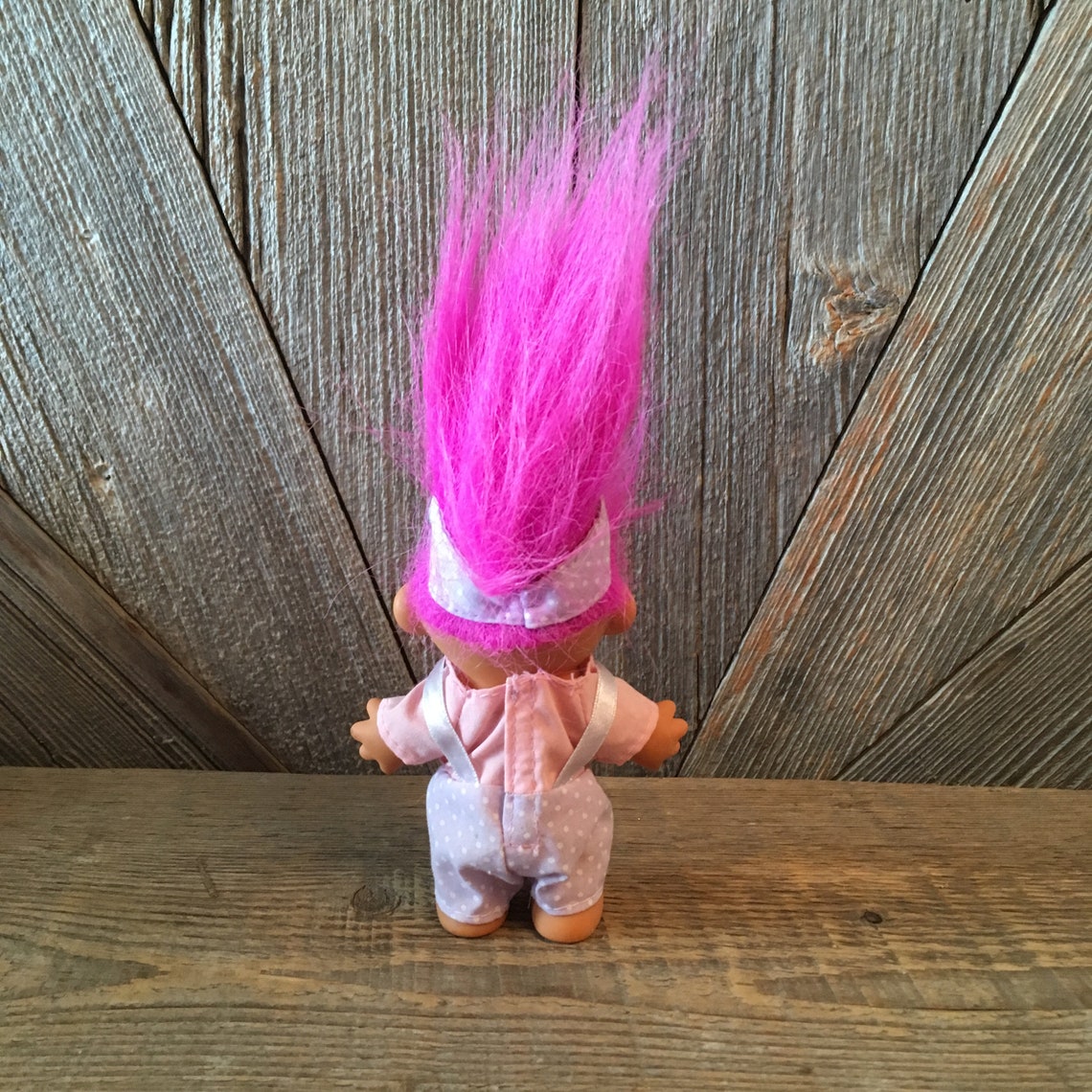 Vintage Troll Doll baby Sailor Troll With Pink Hair Purple Etsy