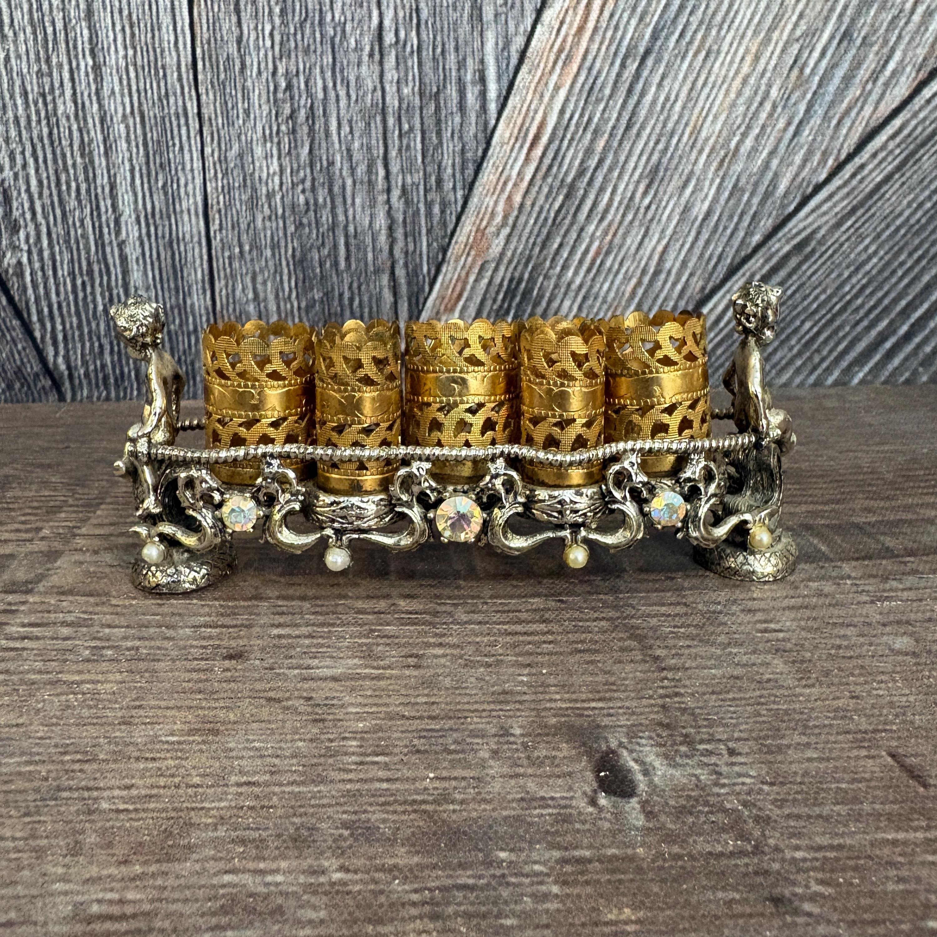 アンティーク　ヴィンテージ リップスタンド Vintage Lipstick Holder - Etsy