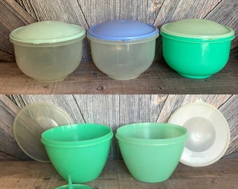 Vintage Tupperware Lettuce Keeper With Coring Tool and Core Spike Jadeite  Green Crisp-it 