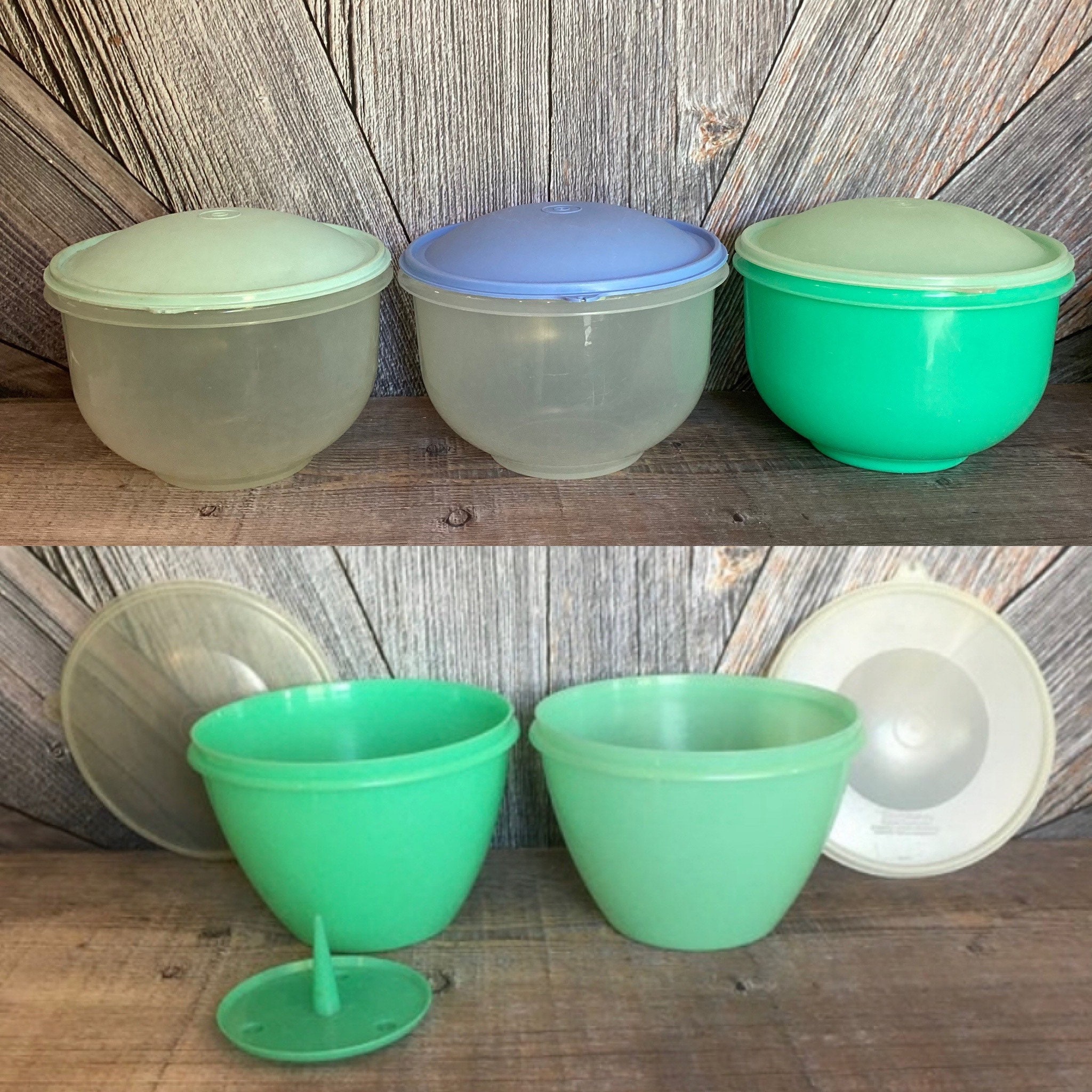 Vintage Green Tupperware Square Stacking Bowl, Antique Tupper Ware, Fo –  Funkyhouse Vintage