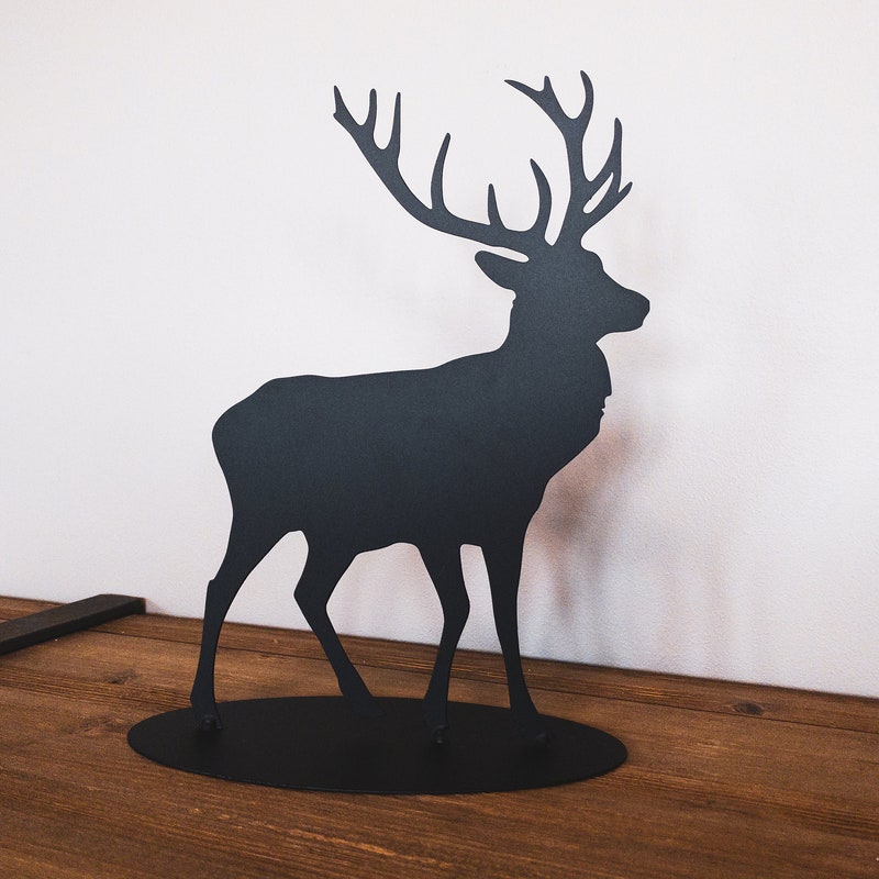 Black Metal Reindeer - Etsy