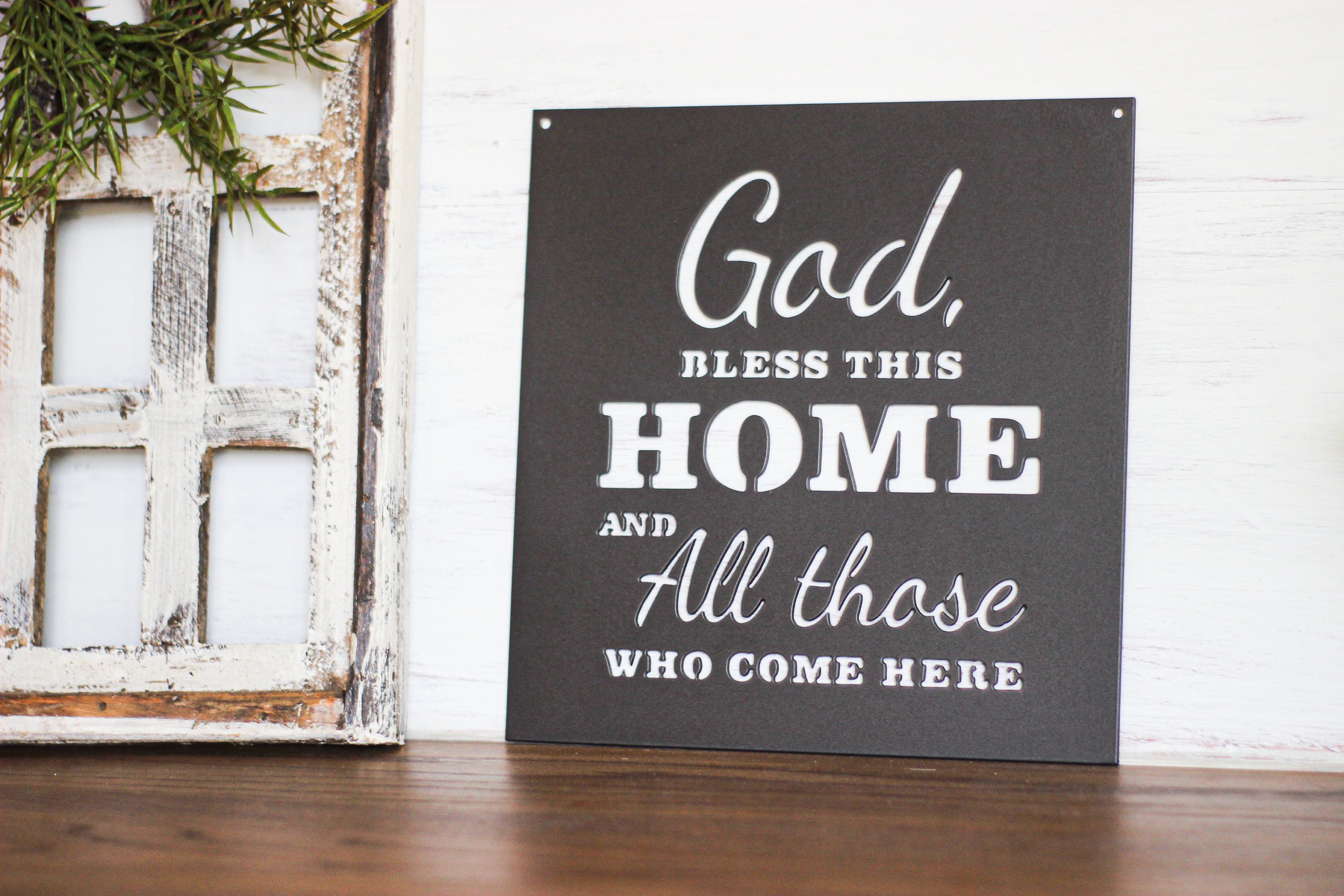 God Bless This Home Metal Wall Sign Metal Sign for Home Etsy