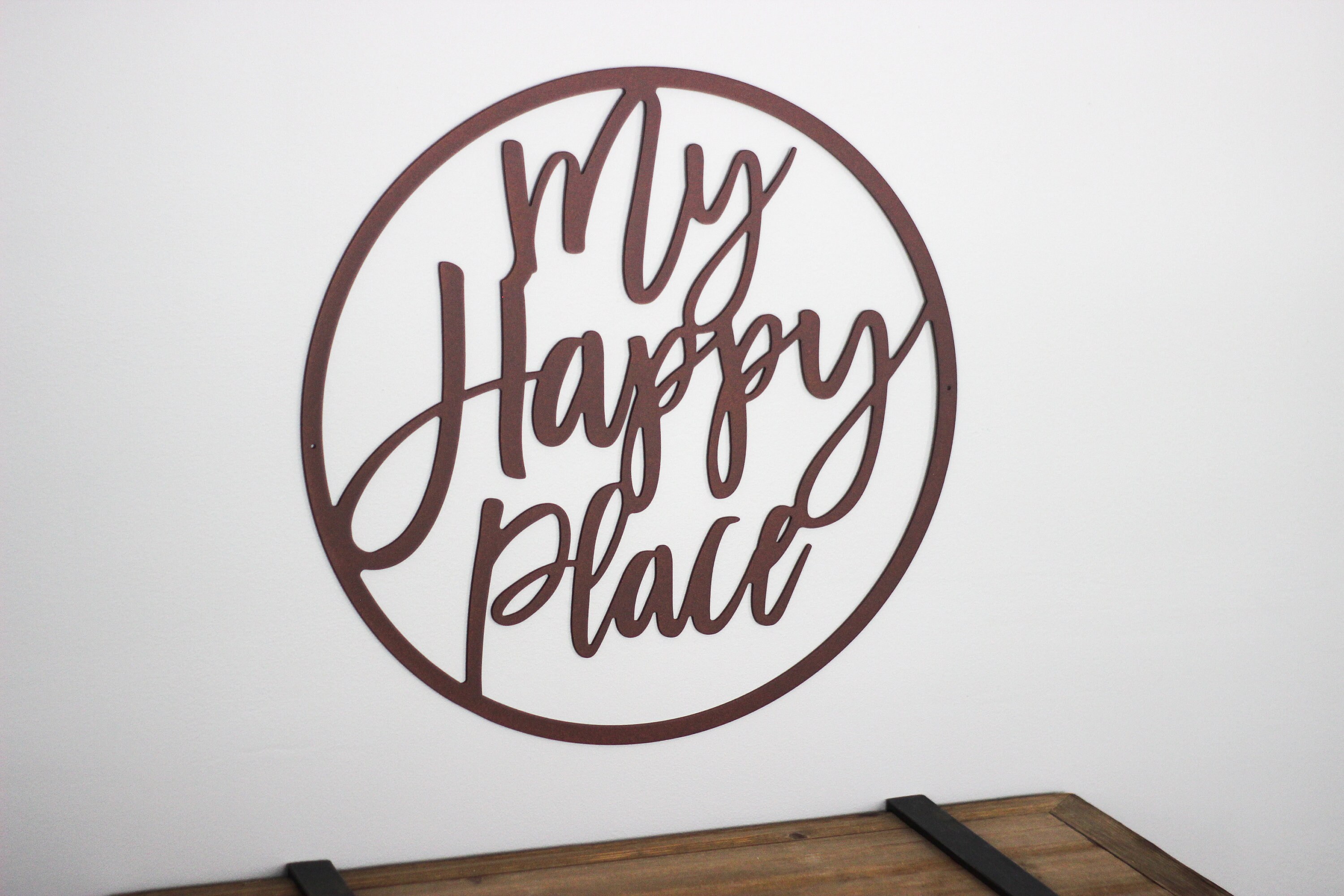 My Happy Place Metal Wall Sign Metal Wall Sign for Home Etsy