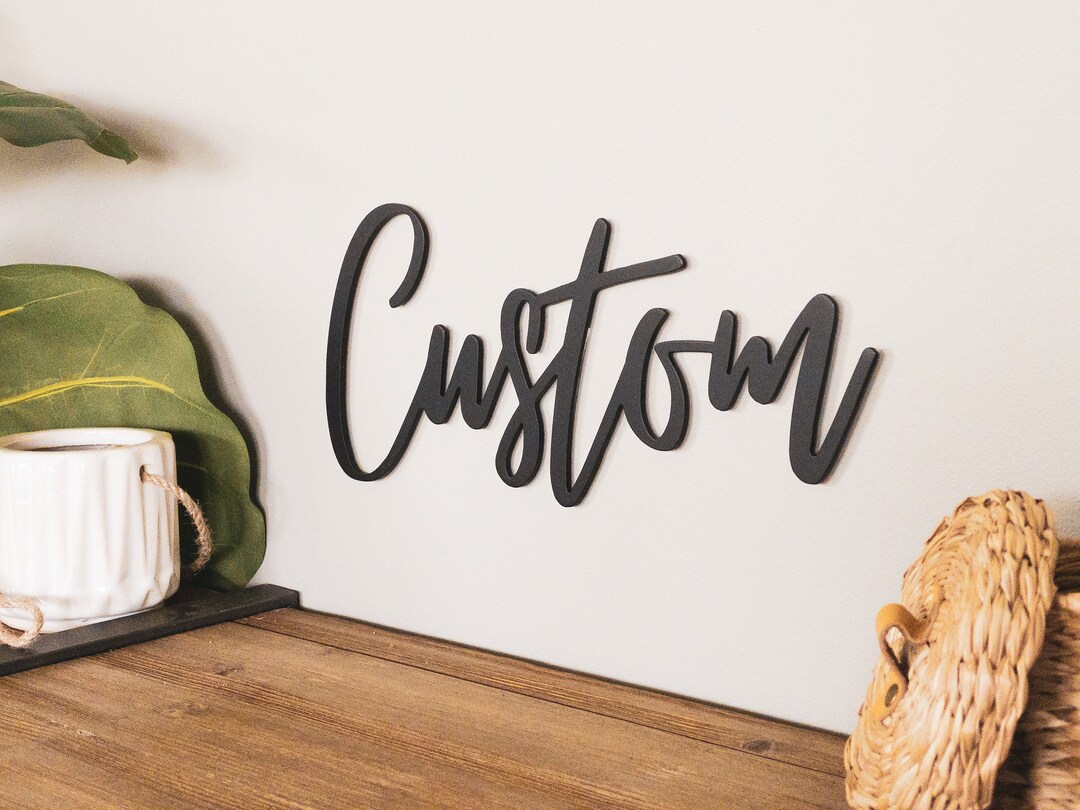 Custom Script Sign - Last Name Sign - Wedding Decor - Wedding Backdrop ...