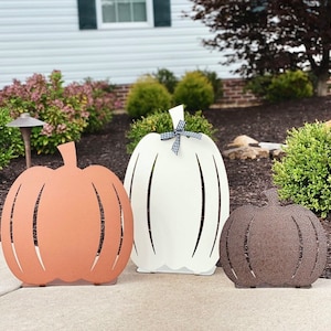 Calabazas de otoño: decoración otoñal independiente