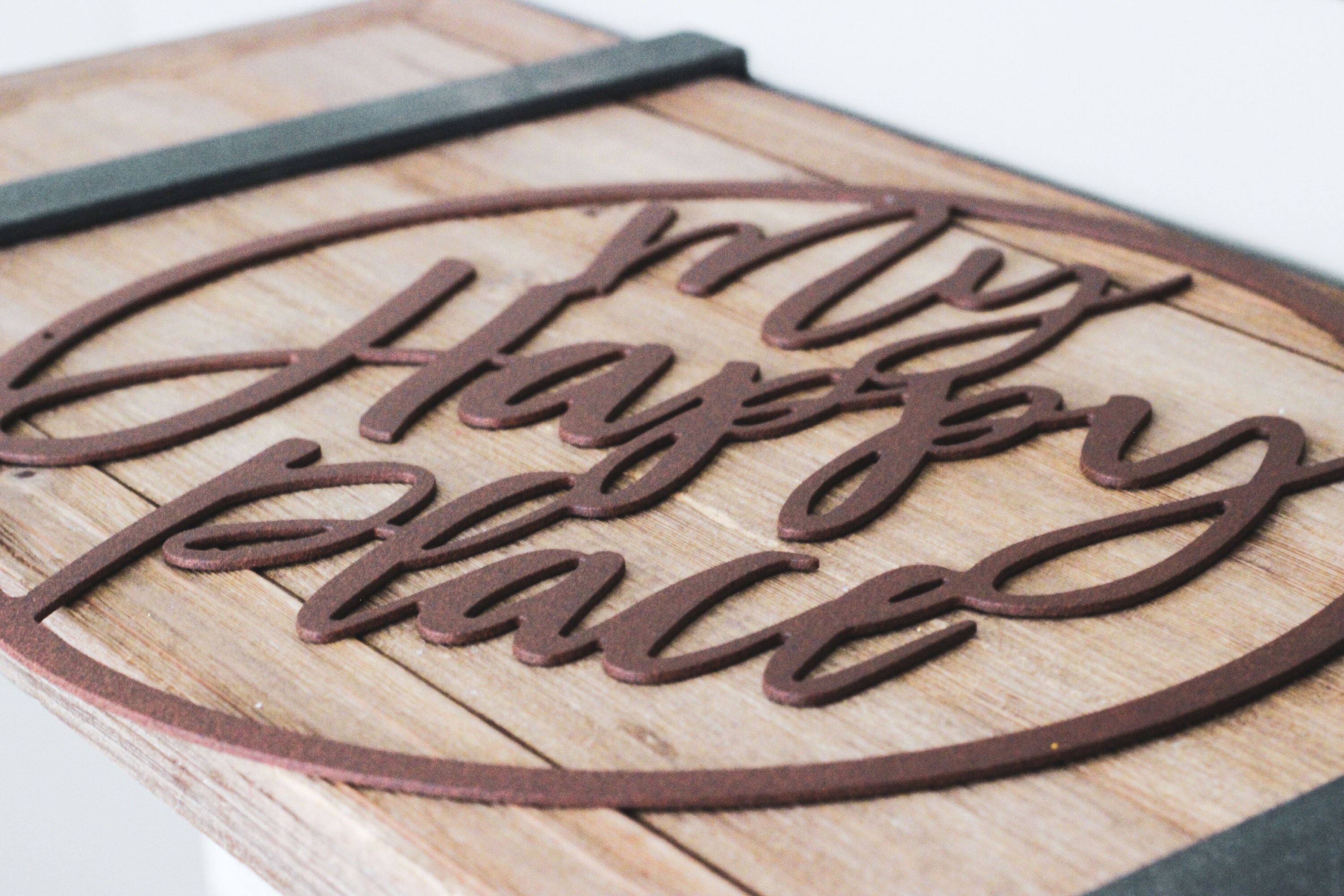 My Happy Place Metal Wall Sign Metal Wall Sign for Home Etsy