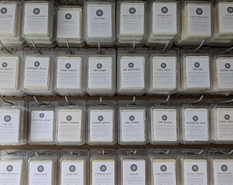 Masculine Scented Soy Wax Melts, 6 Cube Pack, Manly Fragrances, Hand Poured