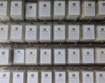 Saisonale Wachs Melts, 100% Sojawachs, Hand gegossen in 6 Würfel Muschelschalen, Urlaub und Herbst Düfte