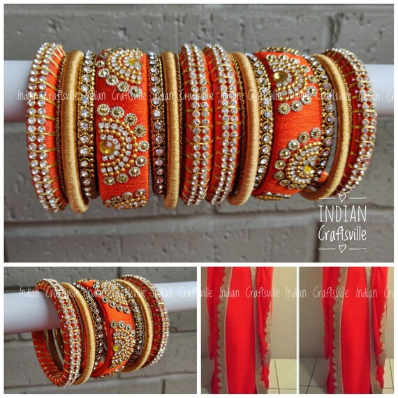 Multi colour bangles wedding bridal jewellery Metal Women Indian Full Box |  eBay