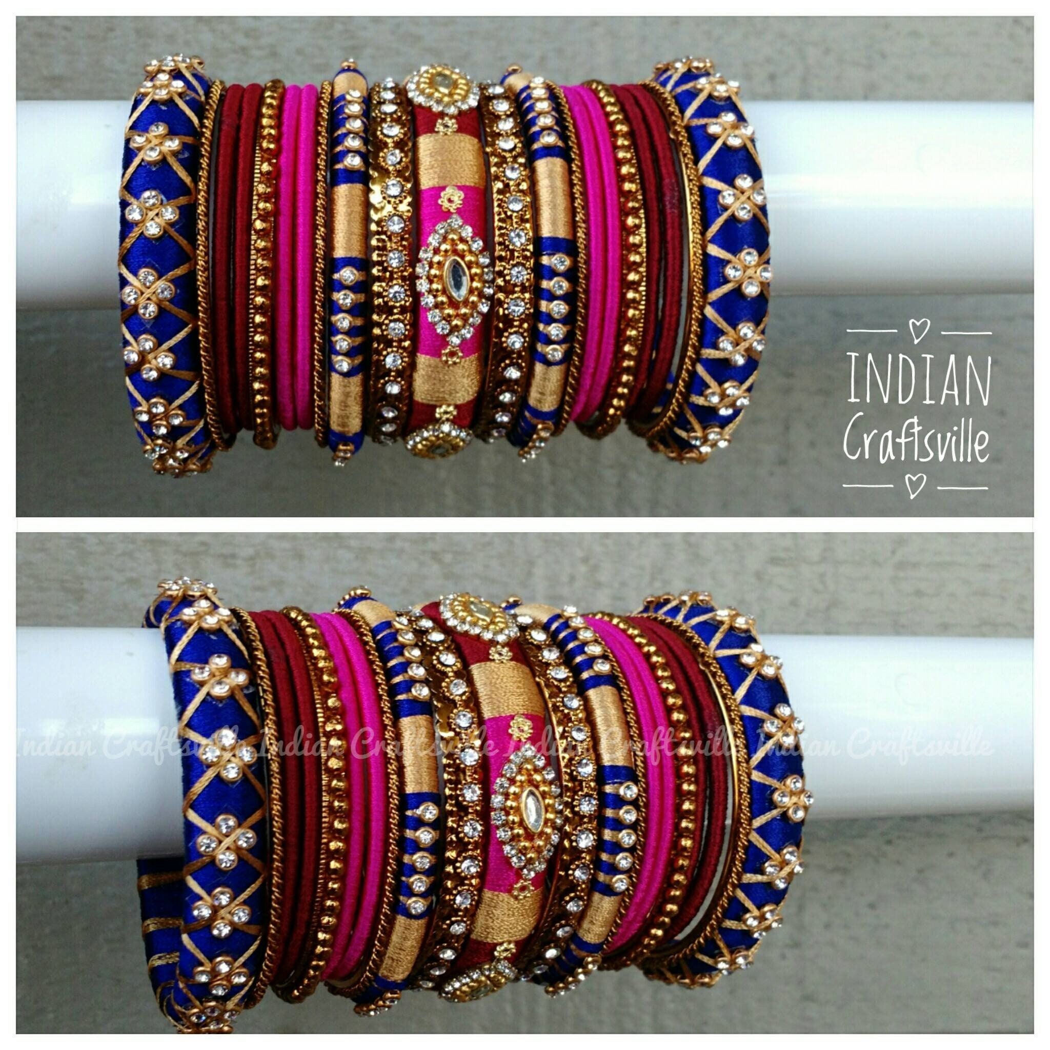 Silk thread bangles - AuthIndia