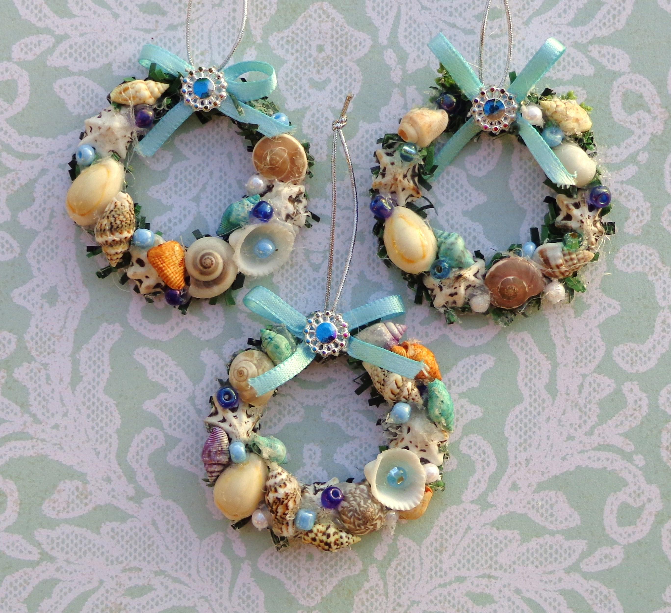 Set of 3 Seashell Seashore 2
