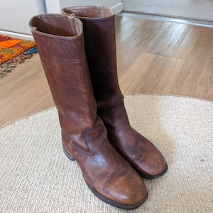 Vintage FRYE Campus boots, circa 1970&#39;s. Size Mens 9 - Womens approx 11.5 AMAZING BOOTS