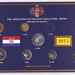 Croatian coin set 2013. Kuna and lipa: the Croatian currency !