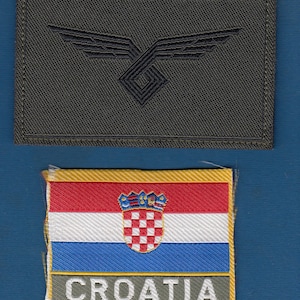 CROATIAN air FORCE and air DEFENCE, breast insignia International Mission !