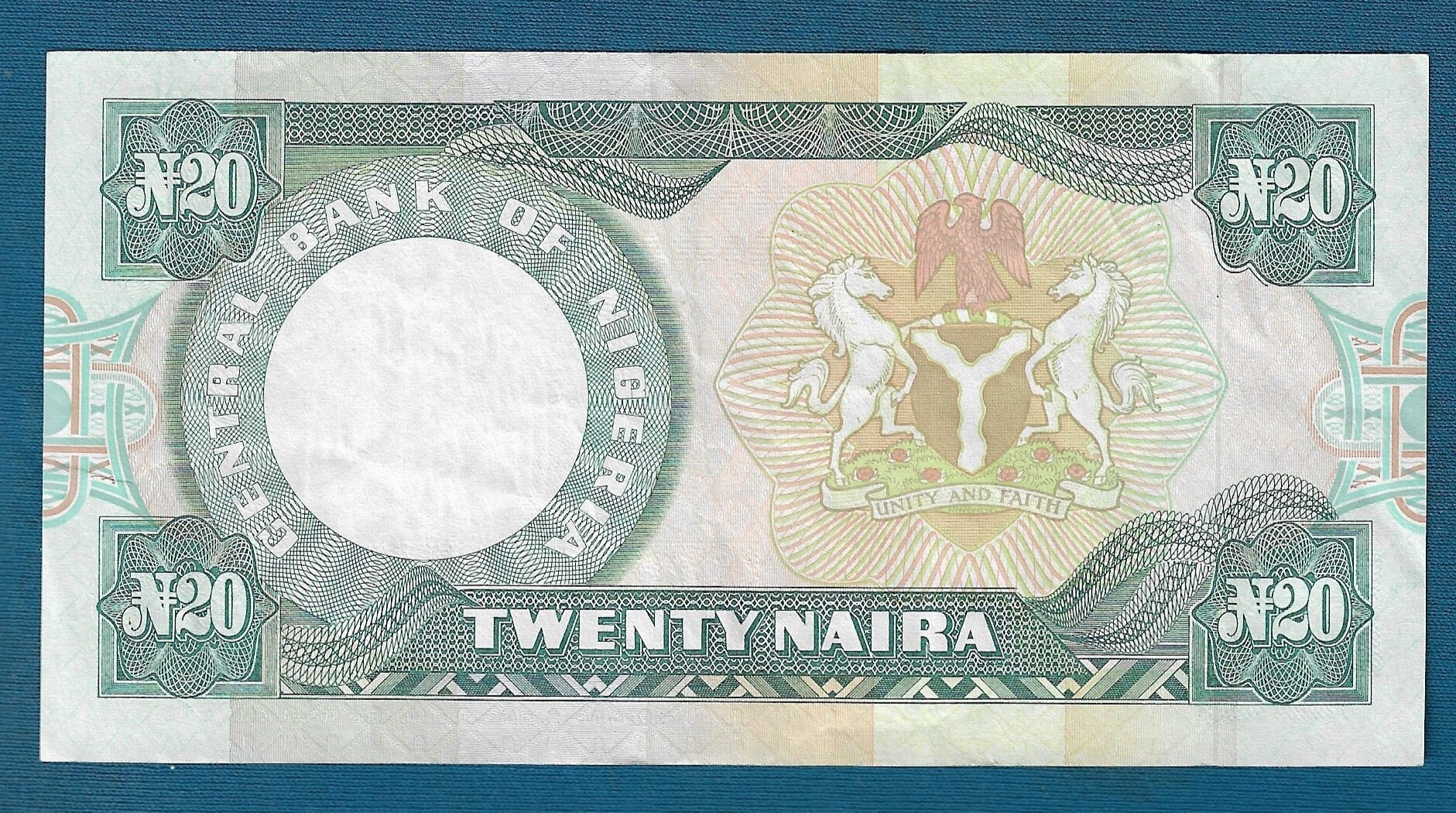 Nigeria banknotes 20 Naira 2004. Twenty Naira Original Etsy